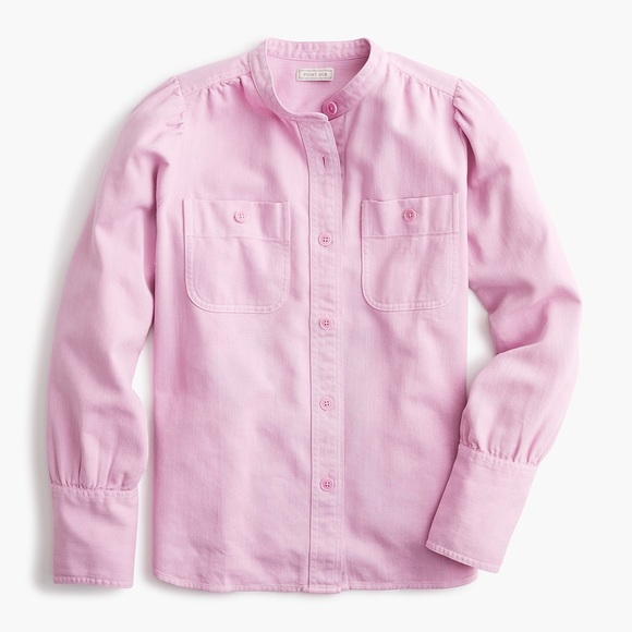 J. Crew Tops - NWT J. CREW Pink Button down Shirt Size XS Pockets